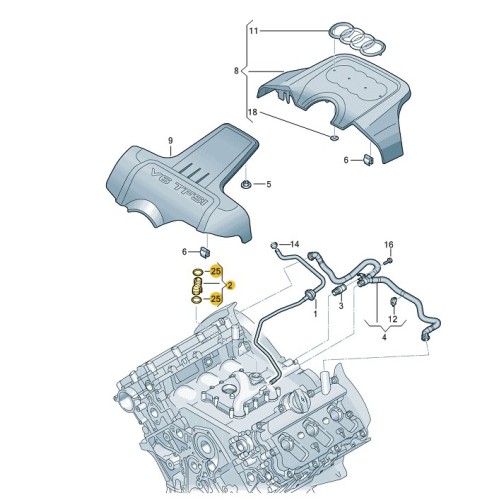 Carterontluchtingsslang V6 Benzine